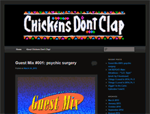 Tablet Screenshot of chickensdontclap.net